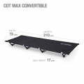 Helinox Feldbett - Campingliege - Cot Max Convertible 210x75cm schwarz